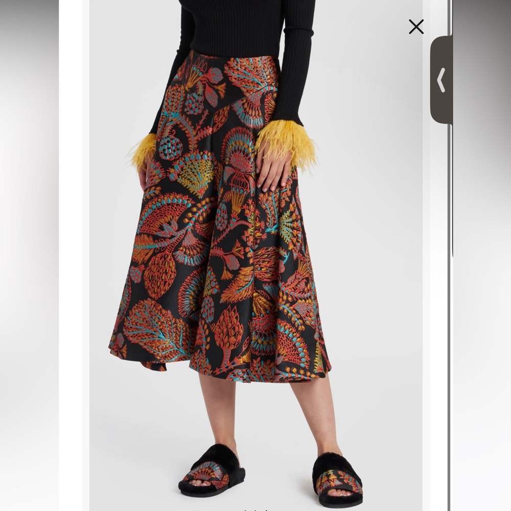 La DoubleJ Milano Skirt Jacquard Sicomore Black Size XS